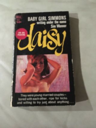 Daisy Baby Girl Simmons Sim Wenner P/b 1966 Dell 1st Rare Vintage Erotica Sleaze
