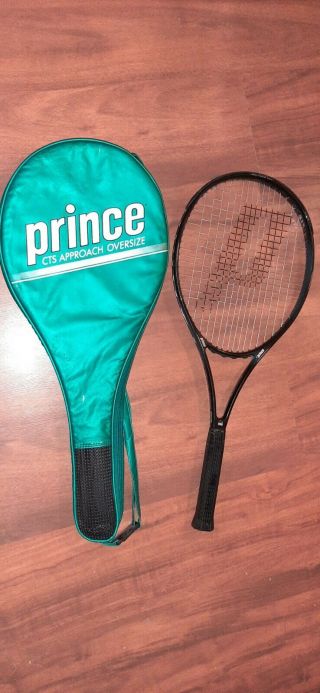 Rare Prince Cts Approach 110 Tennis Racket Grip 4 1/2 " Once As A Demo