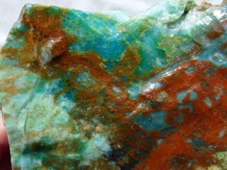 Rimrock: 1.  25 Lbs Rare  Peruvian " Rainforest Fire " Opal Rough