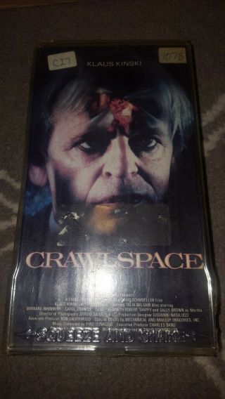 Crawl Space Vhs Lightning Video Cut Box Rare Oop Htf