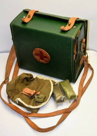 Vintage Rare Wwii Ww2 Russian Military Army Field Medic First Aid Kit Bag Pouch