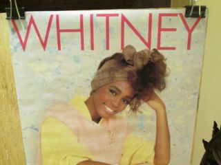 WHITNEY HOUSTON - Whitney - 13.  25 x 22 inches Rare 1985 promo POSTER 2