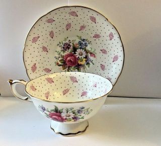Antique Paragon Footed Tea Cup And Saucer Rg.  No: 98421/3 Gorgeous