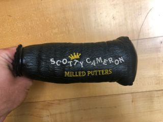 Titleist Scotty Cameron Putter Cover Milled Putters Nos Black Headcover Rare