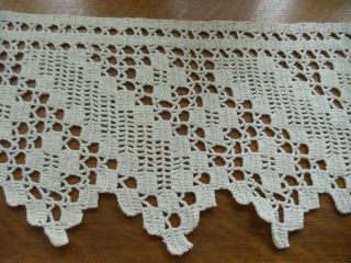 Antique - Vintage Lace Collar Sewing Edging Crafts Trim 2 Yards - 6 Inches Wide