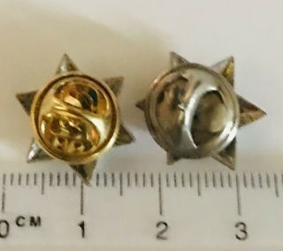 Boy Scouts 5 Year & 4 Year Star Pin Badge Set Rare Vintage (A1) 2