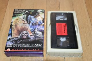 The Invisible Dead (1970) Vhs Rare Oop Big Box Wizard Video Horror