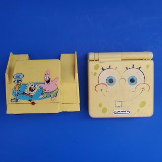 Nintendo Game Boy Advance Sp Spongebob Squarepants With Stand Rare