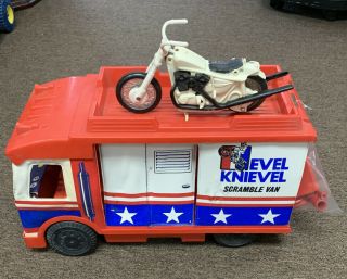 Evel Knievel Scramble Van By Ideal 1973 Rare Vintage