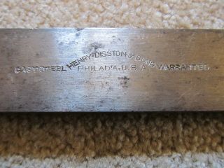 Rare Vintage Henry Disston & Sons Beef Splitter 2 Butcher ' s Meat Saw 3
