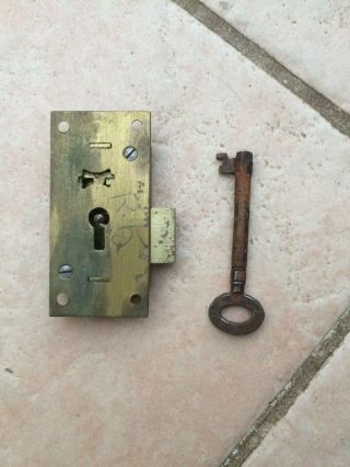 Small Brass Cupboard Lock With Key