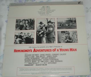 HEMINGWAY ' S ADVENTURES OF A YOUNG MAN (F.  Waxman) rare near stereo lp (1985) 2