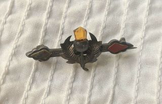 Antique Victorian 19thc Scottish Thistle Pin Brooch