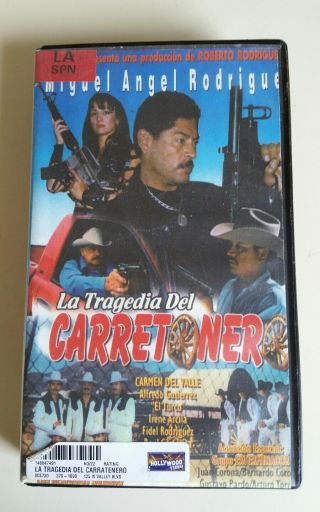 Tragedia Del Carretonero Rare Spanish Mexi Action Vhs
