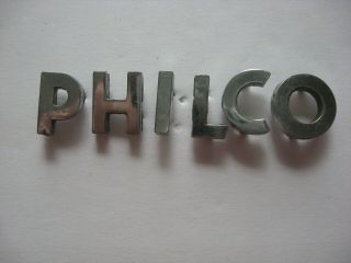 Vintage Philco Refrigerator Door 11/16 " Letters Appliance Retro Kitchen Rare