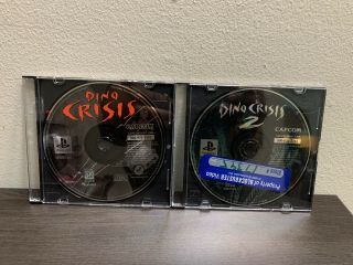 Dino Crisis 2 And 1 Playstation 1 Ps1 -,  Rare