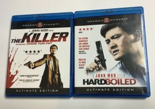 The Killer & Hard Boiled (blu - Ray Disc) John Woo Oop Out Of Print Rare