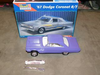 Revell 1/25 1967 Dodge Coronet R/t Plastic Model Kit 85 - 7629 Built