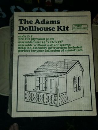 Vintage Greenleaf " Adams Dollhouse " Wooden Kit Number 8002