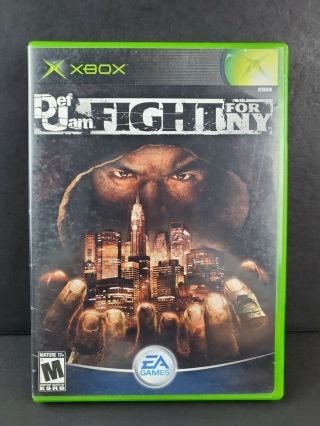 Def Jam: Fight For Ny (microsoft Xbox,  2004) Rare Game Disc With Case