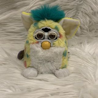 Vintage Rare 1999 Furby Babies Yellow Spotted Furby W/ Tag