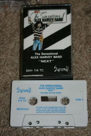 The Sensational Alex Harvey Band " Next " 1973 Glam Hard Rock Cassette Very Rare