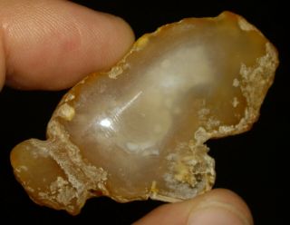 See Video Polished Rare Enhydro River Agate W/moving Bubble 30.  2g