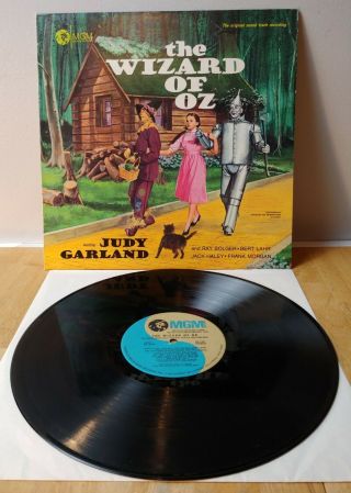 The Wizard Of Oz Vinyl Lp Soundtrack Mgm Px104 1969 W/rare 24 " X36 " Poster Ex/ex