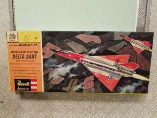 Vintage 1961 Revell Whip - Fly It H - 159:129 Convair F106a Delta Dart 1:67 Rare