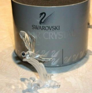 Rare Swarovski Silver Crystal Dragonfly Figurine 7615 Box Certificate