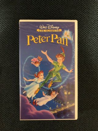 Peter Pan Vhs Disney Los Classicos Spanish Dubbed Edition Rare