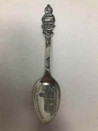 Wallace Sterling Silver Souvenir Spoon High School Humboldt Kansas