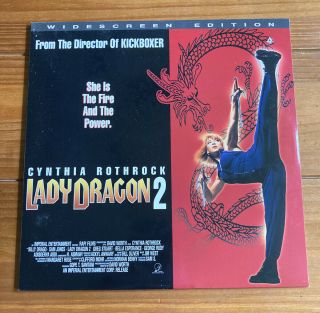 Lady Dragon 2 Widescreen Laserdisc - Cynthia Rothrock - Very Rare Martial Arts