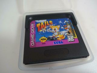 Tails Adventure Sega Game Gear 1995 Video Game & Plastic Protector Rare/exclnt