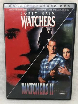 Watchers/watchers Ii 2 Dvd Artisan Double Feature Rare Oop Corey Haim