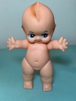Vintage 8” Kewpie Doll Jointed Vinyl Plastic Rubber W/ Movable Arms And Legs