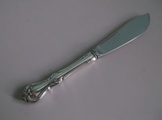 Reed & Barton Mirrorstele Sterling Handle Rose Cascade Master Butter Knife