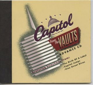 Various Artists : Capitol Records From The Vaults: - " Rare Advance Cd "