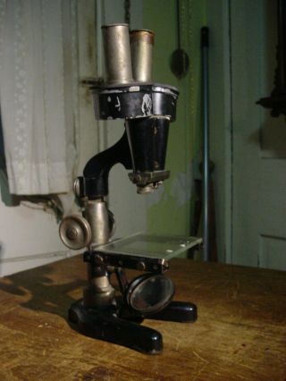 Early Rare 1913 Antique Ernst Leitz Wetzlar Bionicle Stereo Microscope
