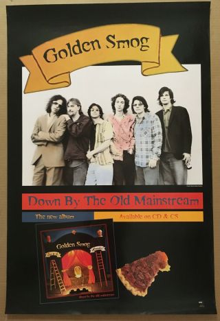 Golden Smog Rare 1995 Promo Poster Of Down Cd 24x36 Never Display Jayhawks Wilco