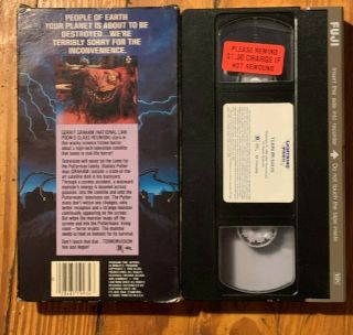 TerrorVision VHS Lightning Video Cult Horror Rare Uncut Box Vestron 2