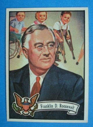 1972 Topps U.  S.  Presidents Card 31 Franklin D.  Roosevelt - Fdr Ex,