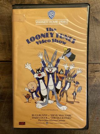 The Looney Tunes Video Show Vhs Warner Home Video Clamshell 1985 Cartoon Rare