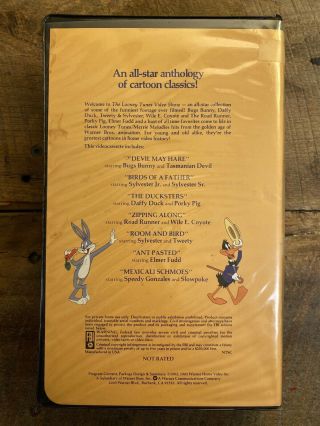 The Looney Tunes Video Show VHS Warner Home Video Clamshell 1985 Cartoon Rare 2