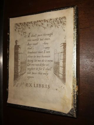 Vintage Ex Libris Book Plates Antioch Bookplate Co Open Box of 35 US 2