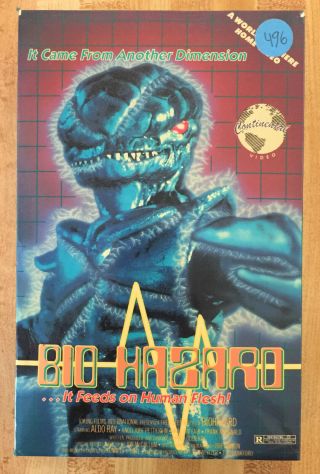 Biohazard (aka Bio Hazard) Vhs Rare Big Box 1985 Continental Video