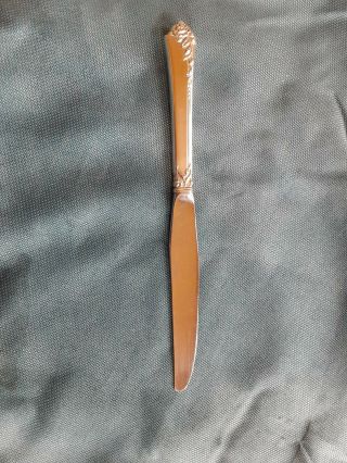 Sterling Flatware - Oneida Damask Rose Dinner Knife - Approx.  Length 8 7/8 "