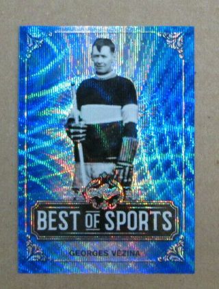 Scarce 2019 Leaf Best Of Sports Georges Vezina Rare Card Ed 9/20 Wow