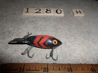 T1280 H Vintage Bomber Fishing Lure With Rattle