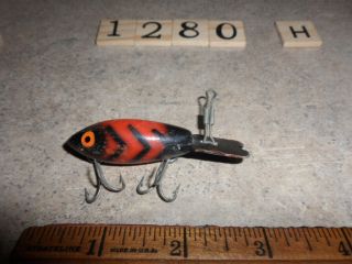 T1280 H VINTAGE BOMBER FISHING LURE WITH RATTLE 2